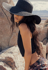 Osmunda Fern Embroidered Sun Hat