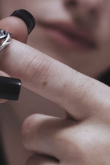 Rosethorn Sterling Silver Band - 9mm